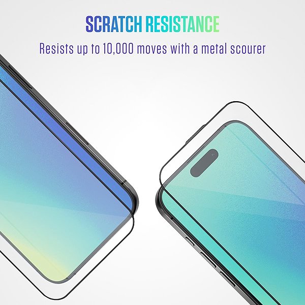 Glass Screen Protector Spello Shield 3D protective glass with installation frame iPhone 16 Pro - 2pcs ...