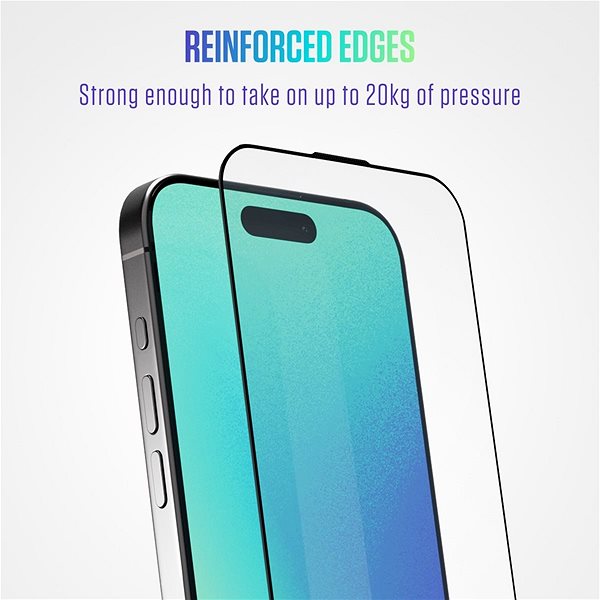 Glass Screen Protector Spello Shield 3D protective glass with installation frame iPhone 16 Pro ...