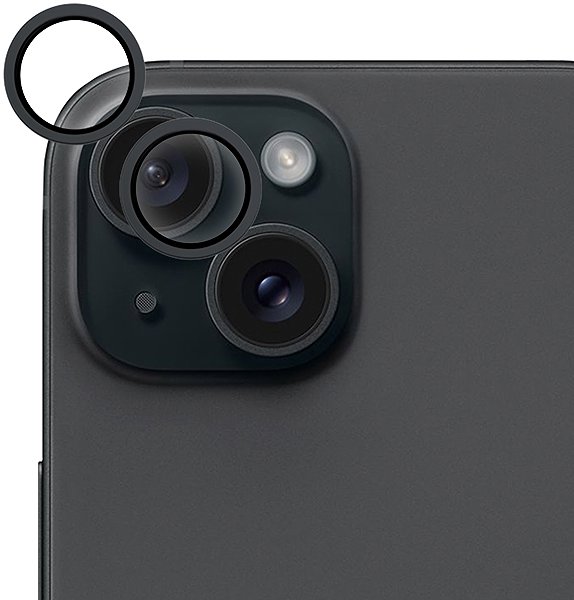 Objektiv-Schutzglas Epico Aluminium Schutzglas für iPhone 17 Pro Max - schwarz PLA