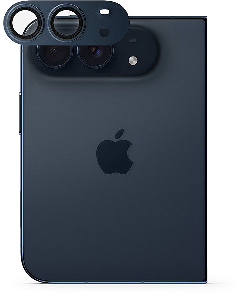Kamera védő fólia Epico Aluminium AntiReflective Lens & Island Protector iPhone 18 Fold kameravédő fólia - fekete, átlátszó kijelző + applikátor ...