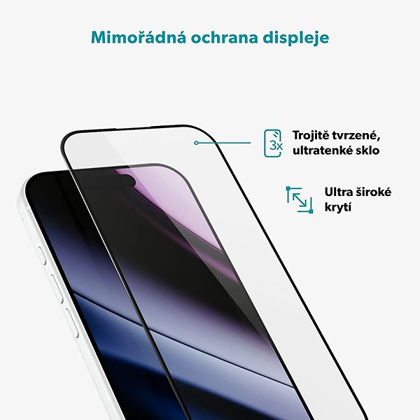 Glass Screen Protector Epico Hero+ Glass 3D for iPhone 17 Pro/18 Pro – Ultra-wide coverage with a one-step applicator ...