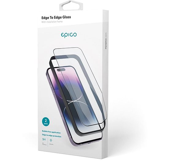Glass Screen Protector Epico Edge To Edge protective glass for iPhone 13 / 13 Pro / iPhone 14 - 2pcs
with installation fram ...