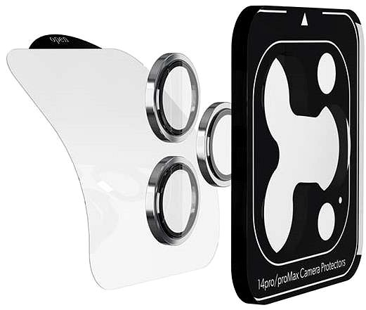Ochranné sklo Epico Hliníkové ochranné sklo na šošovky fotoaparátu na iPhone 14 Pro/14 Pro Max vesmírne čierne ...