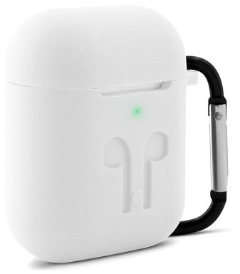Headphone Case Epico OUTDOOR COVER Airpods Gen 1/2 - White Transparent Lateral view