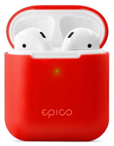 Fülhallgató tok Epico szilikon AirPods Gen 2 - piros Jellemzők/technológia