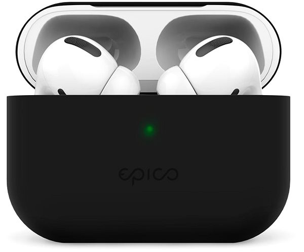 Fülhallgató tok Epico AirPods Pro fekete szilikon tok Jellemzők/technológia