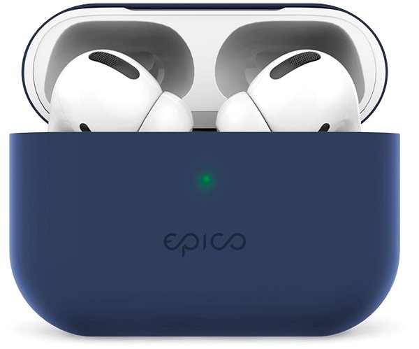 Fülhallgató tok Epico AirPods Pro sötétkék szilikon tok Jellemzők/technológia