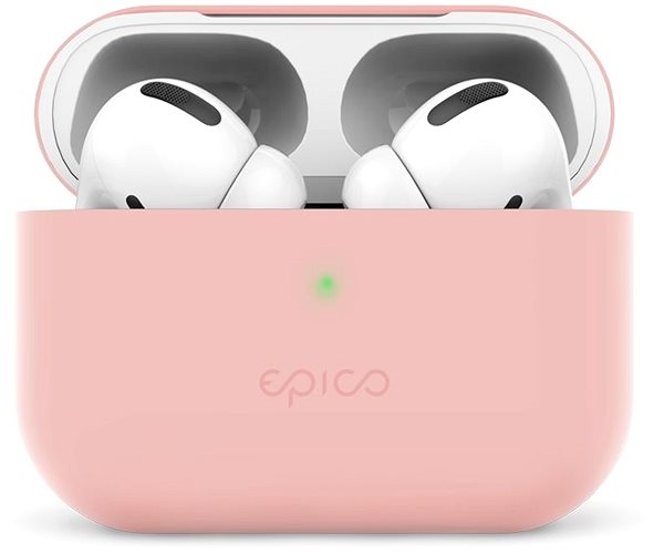 Fülhallgató tok Epico AirPods Pro rózsaszín szilikon tok Jellemzők/technológia