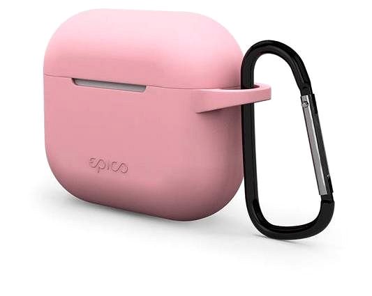 Fülhallgató tok Epico Outdoor Cover Airpods 3 világos rózsaszín Oldalnézet