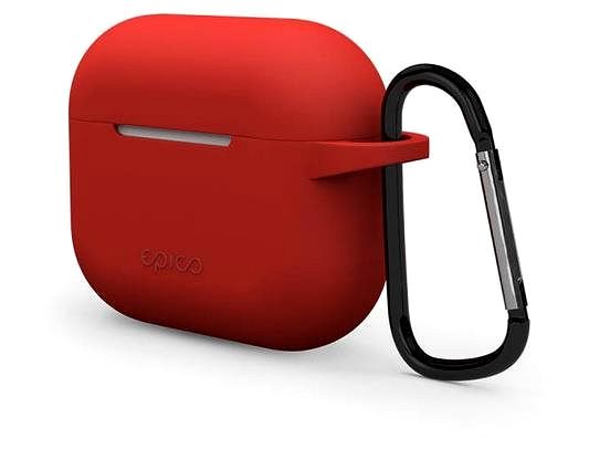 Fülhallgató tok Epico Outdoor Cover Airpods 3 piros Oldalnézet