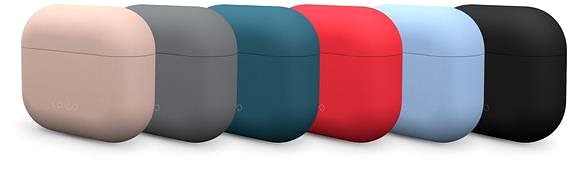 Fülhallgató tok Epico Silicone Cover Airpods 3 piros Jellemzők/technológia