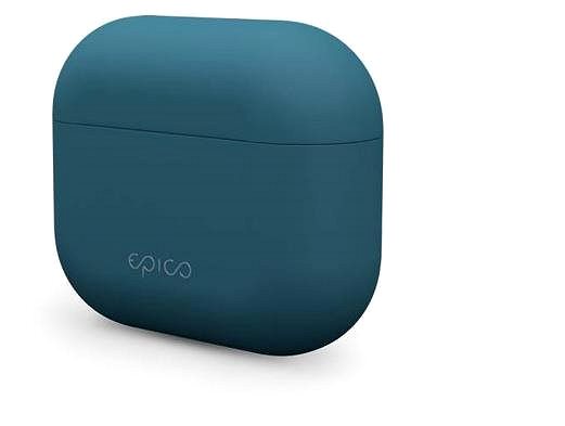 Kopfhörer-Hülle Epico Silicone Cover für Airpods 3 - dunkelblau Seitlicher Anblick