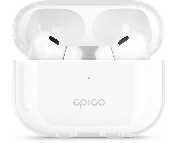 Headphone Case Epico Transparent Case for Airpods Pro 2 Screen