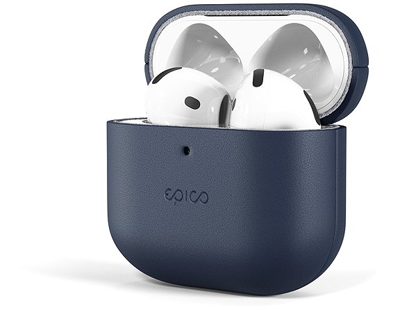 Headphone Case Epico Leather Case AirPods 4/4 (ANC)/5 - blue ...