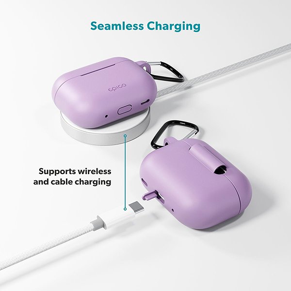 Headphone Case Epico silicone case with carabiner AirPods Pro 3 - purple ...