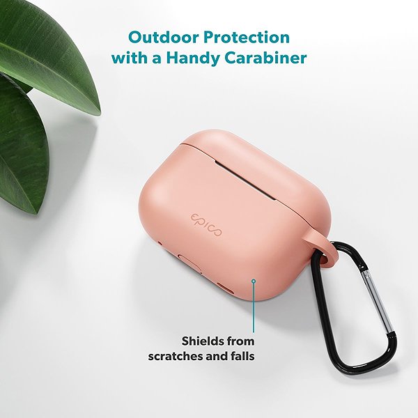 Headphone Case Epico silicone case with carabiner AirPods Pro 3 - pink ...
