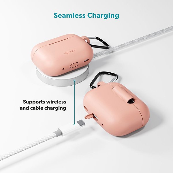 Headphone Case Epico silicone case with carabiner AirPods Pro 3 - pink ...