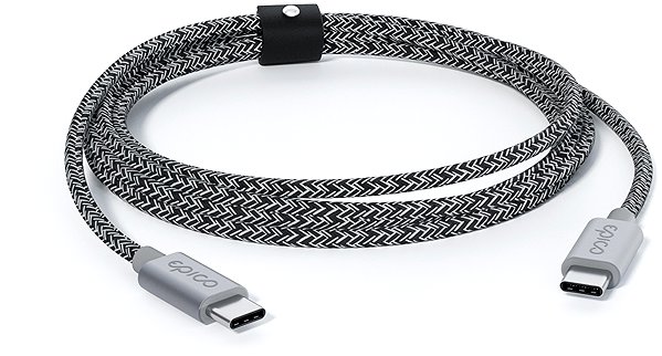 Data Cable Epico Braided USB-C to USB-C Cable 1.2m - Space Grey ...