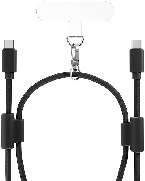 Stromkabel Epico Handy-Lanyard mit USB-C auf USB-C Kabel - schwarz ...