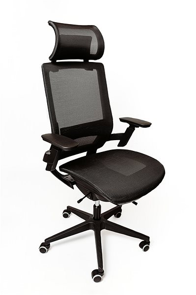 Office Chair SPINERGO Optimal Black Lateral view