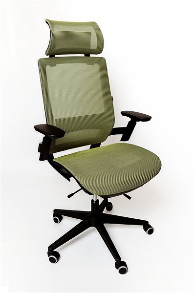 Kancelárska stolička SPINERGO Optimal olivová Bočný pohľad