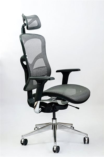 Irodai szék Spinergo Business, szürke Oldalnézet