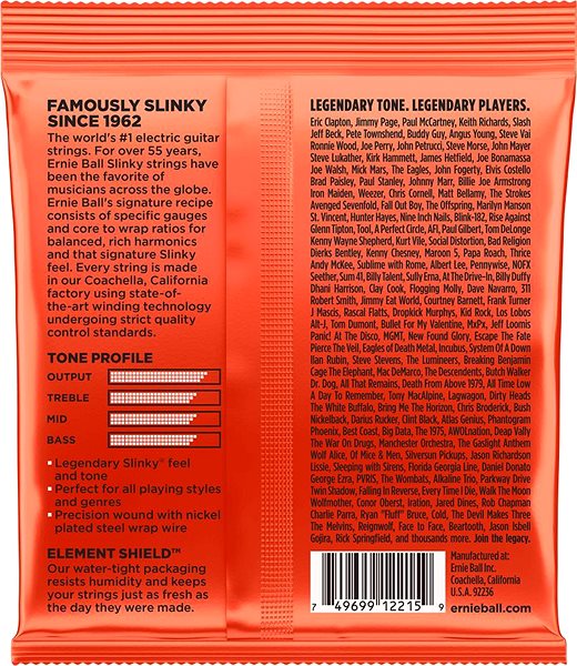 Húr Ernie Ball 2215 .010-.052 6 Strings ...