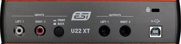 External Sound Card  ESI U22 XT Connectivity (ports)