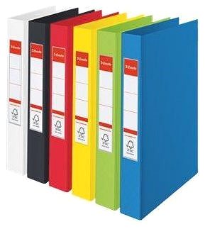 Ring Binder ESSELTE Vivida A4 All-plastic, White Features/technology