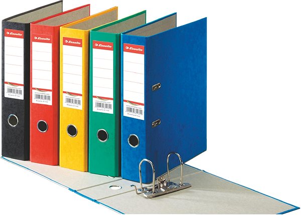 Ring Binder Esselte Rainbow A4 75mm Blue Features/technology