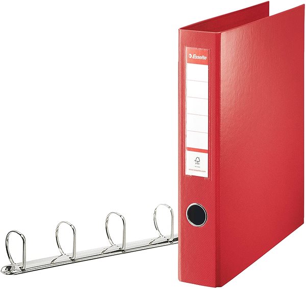 Ring Binder Esselte Vivida A4 60mm Red Lateral view