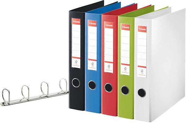 Ring Binder Esselte Vivida A4 60mm Red Features/technology