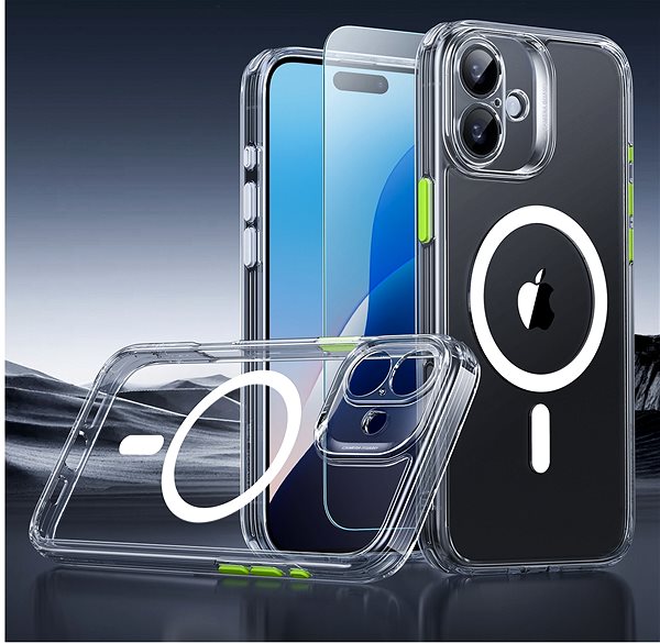 Handyhülle ESR Classic Pro Case (HaloLock) Set, Compatible with iPhone 16 Plus, Clear ...
