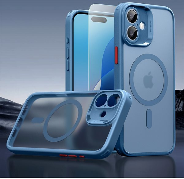 Telefon tok ESR Classic Pro Case (HaloLock) Set, Compatible with iPhone 16 Plus, Frosted Blue tok ...