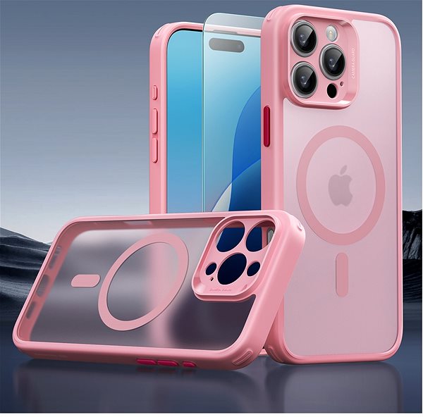 Handyhülle ESR Classic Pro Case (HaloLock) Set, kompatibel mit iPhone 16 Pro Max, Frosted Pink ...