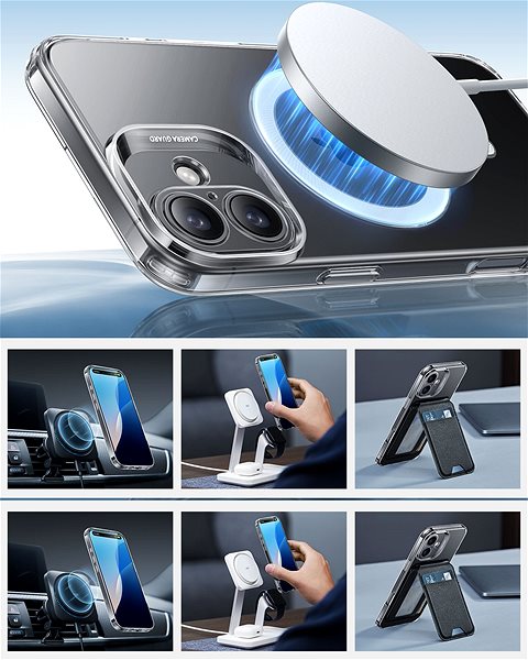 Handyhülle ESR Zero Clear Case (HaloLock), Kompatibel mit iPhone 16, Clear ...