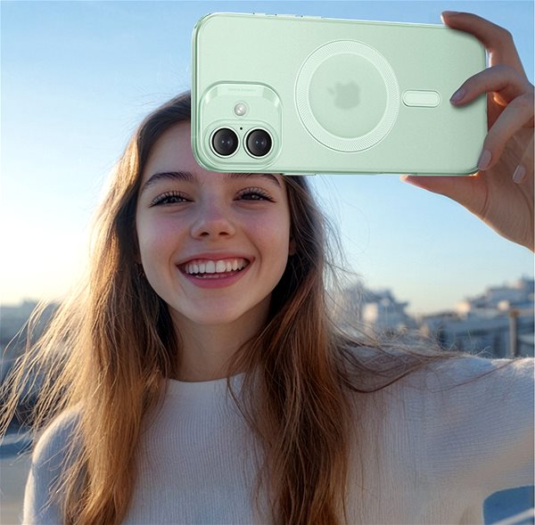 Handyhülle ESR Zero Clear Case (HaloLock), Kompatibel mit iPhone 16, Frosted Green ...