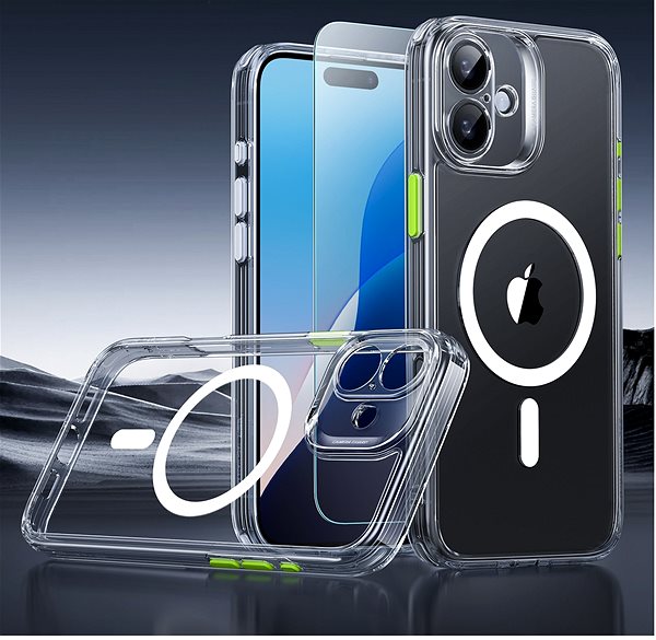Handyhülle ESR Classic Pro Case (HaloLock) Set, Kompatibel mit iPhone 16, Clear ...