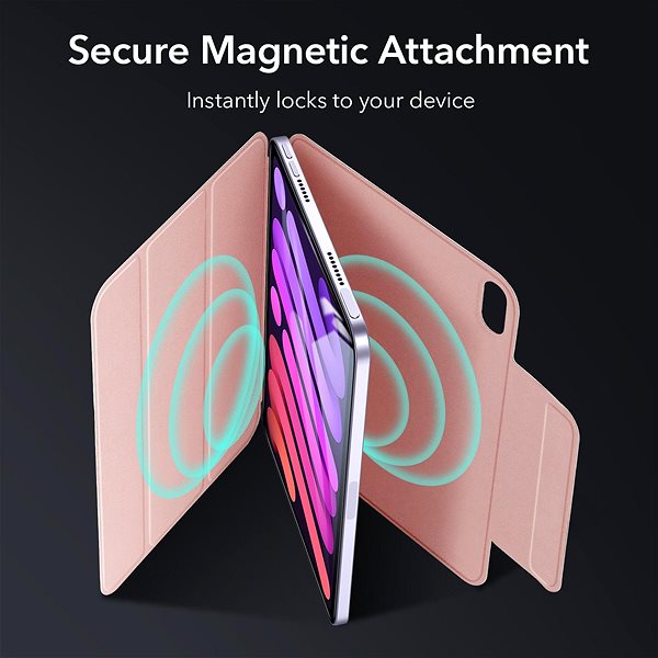 Tablet Case ESR Rebound Magnetic Case Rose Gold iPad mini 6 Features/technology