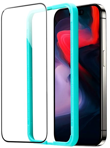 Glass Screen Protector ESR Tempered-Glass Screen Protector, Compatible with iPhone 15 Pro Max, 2 Pack ...