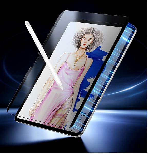 Glass Screen Protector ESR Paper-Feel Magnetic Screen Protector, Compatible with iPad Air 13 (2024) ...