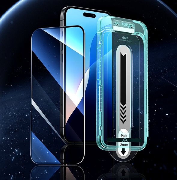 Glass Screen Protector ESR Tempered-Glass Screen Protector, Compatible with iPhone 16, 3 Pack ...