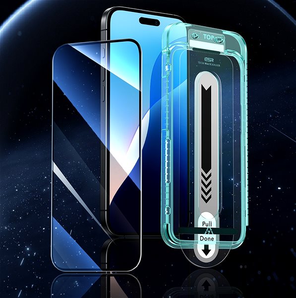 Glass Screen Protector ESR Tempered-Glass Screen Protector, Compatible with iPhone 16 Plus, 3 Pack ...