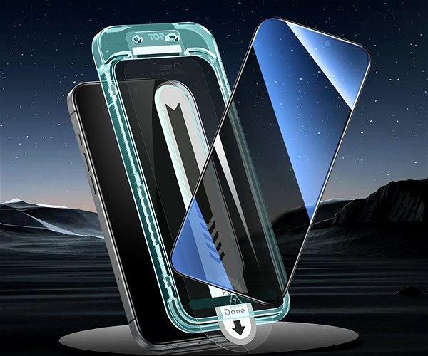 Glass Screen Protector ESR Privacy Screen Protector, Compatible with iPhone 16, 3 Pack ...