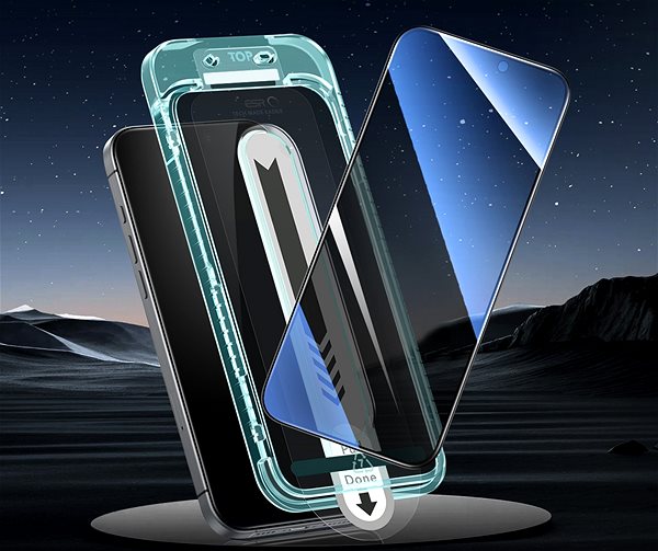 Glass Screen Protector ESR Privacy Screen Protector, Compatible with iPhone 16 Plus, 3 Pack ...