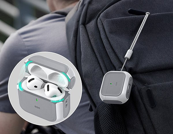 Headphone Case ESR Orbit Hybrid Case (HaloLock) AirPods 4 White ...