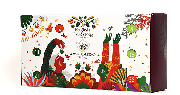 English Tea Shop Tea chest white tea advent calendar .