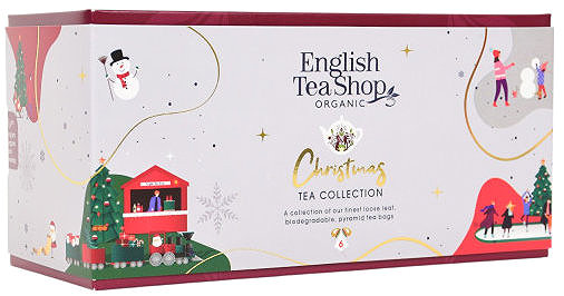 Tea English Tea Shop Christmas tree, 6 figures, 6 pyramids, White Magic .
