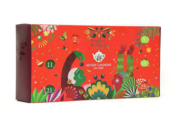 English Tea Shop Tea chest red tea advent calendar .