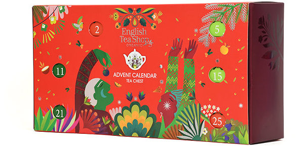 English Tea Shop Tea chest red tea advent calendar .